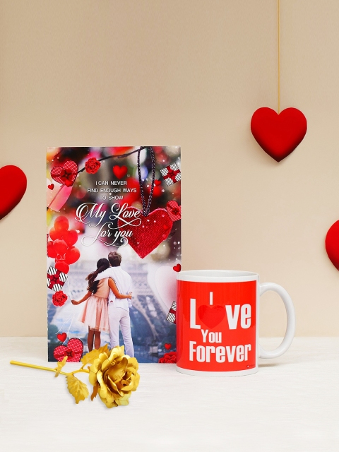 

Archies Multicoloured Printed Set of 3 Valentines Day Gift Set, Multi
