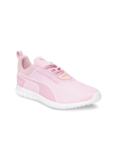 

Puma Women Pink Mesh Mid-Top Running Shoes 19250403-Pale Pink