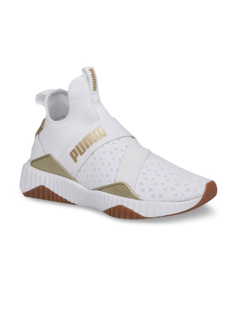 

Puma Women White Defy Mid Sparkle Mid Top Training Shoes