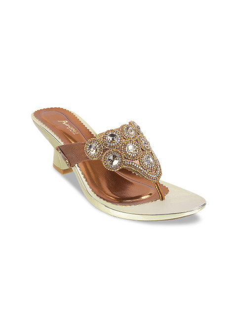

Metro Women Gold-Toned Solid Heels