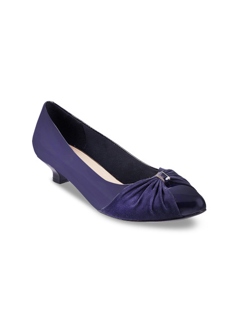 

Metro Women Blue Solid Peep Toes