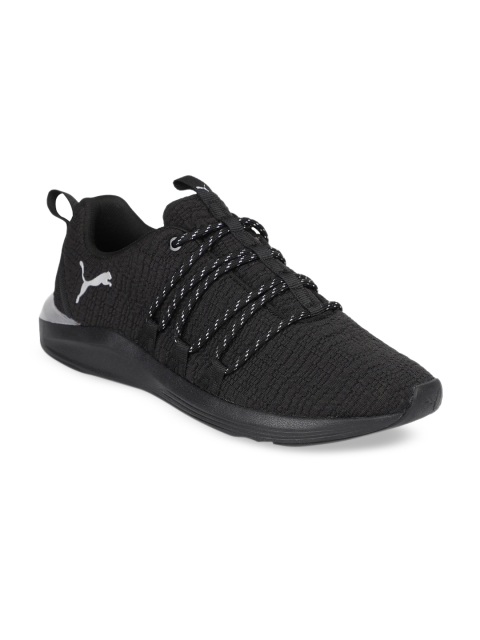 

Puma Women Black Mesh Mid-Top Prowl Alt Metallic Wn s Training or Gym Shoes
