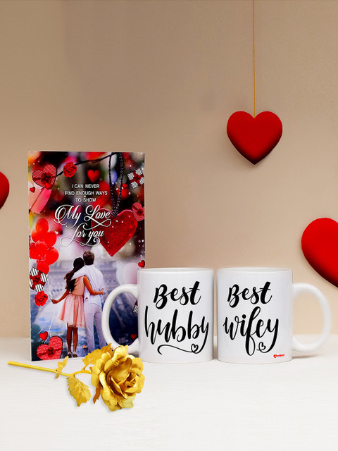 

Archies Love Gifts 4-Piece Valentine's Day Gift Set, White