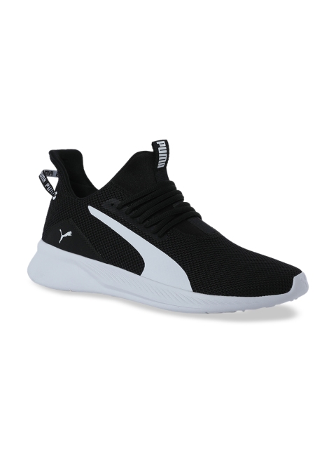 

Puma Men Black Mesh Mid-Top Running Shoes