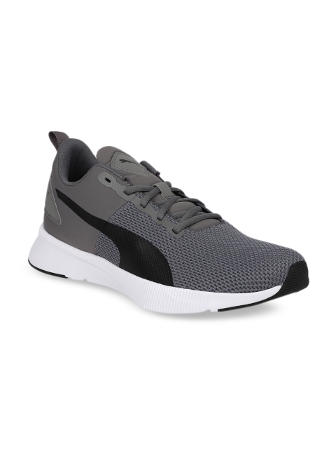 

Puma Men Grey Mesh Mid-Top Running Shoes