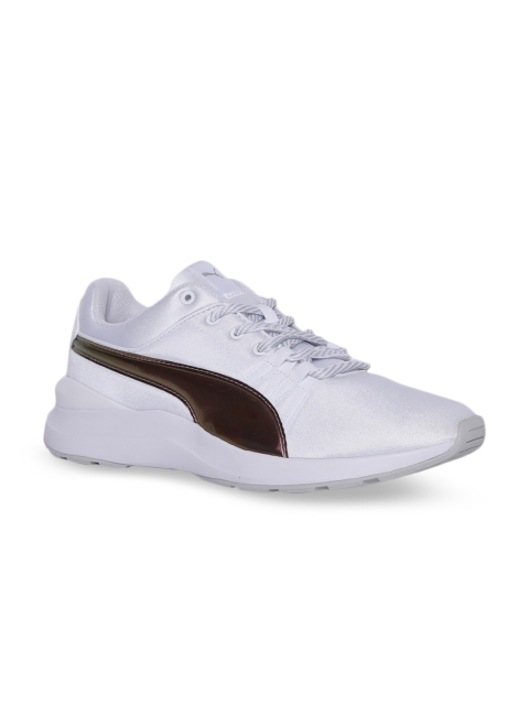 

Puma Women White & Brown Colourblocked Sneakers