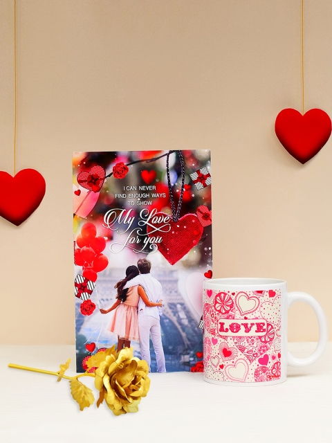

Archies Multicoloured Printed Set of 3 Valentines Day Gift Set, Multi