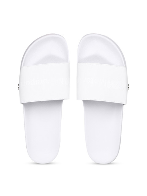 

Puma Unisex White Solid Sliders