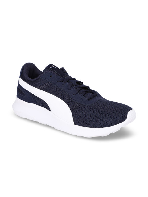 

Puma Unisex Navy Blue & White Running Shoes