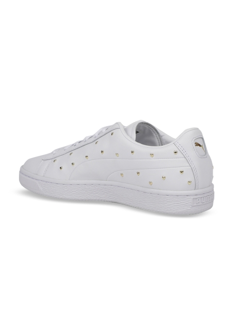 

Puma Women White Leather Sneakers 36929801-Puma White