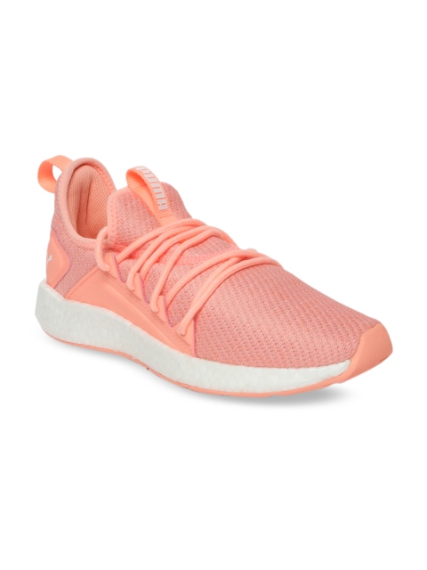 

Puma Women Peach-Coloured Textile Mid-Top NRGY Neko Running Shoes