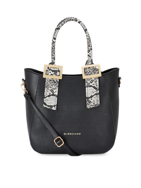 

GIORDANO Black Textured Shoulder Bag