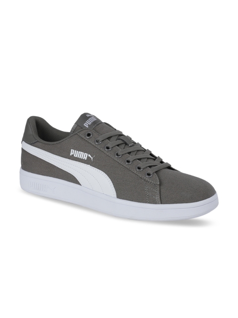 

Puma Unisex Grey Smash v2 CV Casual Sneakers