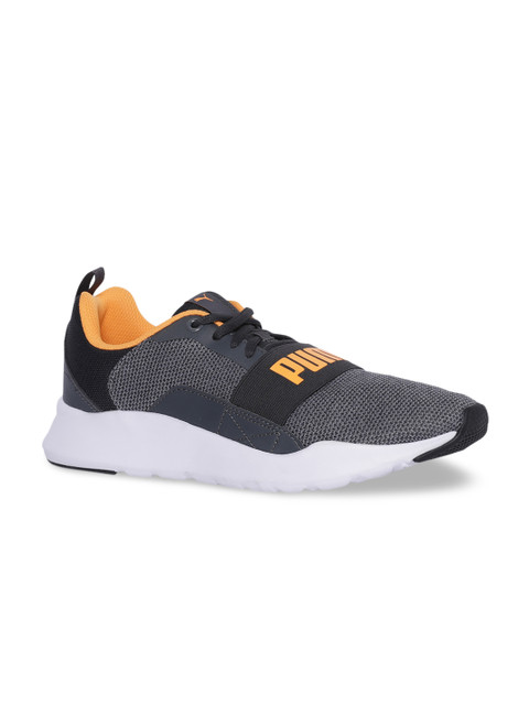 

Puma Grey Wired Knit Mid Top Running Shoes