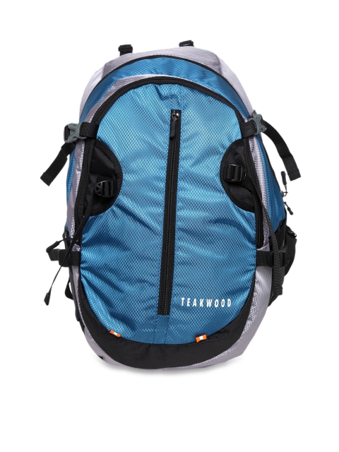 

Teakwood Leathers Blue & Grey Rucksack