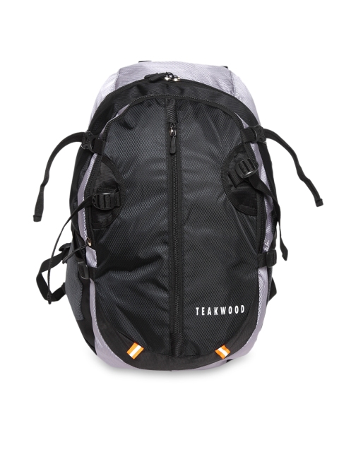

Teakwood Leathers Black & Grey Rucksack