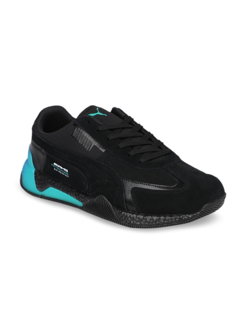 

Puma Men Black Blue Colourblocked MAPM Speed Hybrid Sneakers
