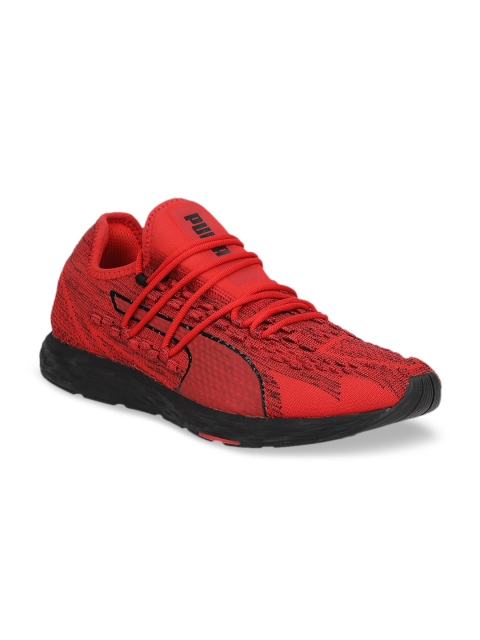 

Puma Men Red Textile SPEED 300 RACER Mid-Top Running Shoes