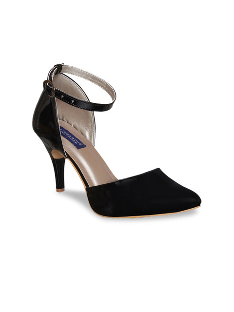 

MSC Women Black Solid Pumps