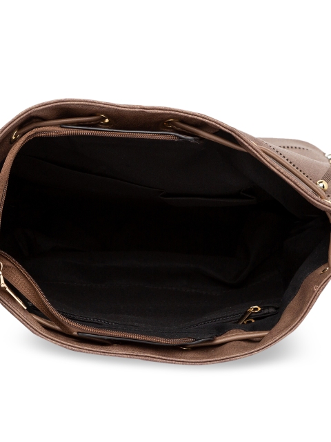 

Satchel Bags Brown Solid Hobo Bag