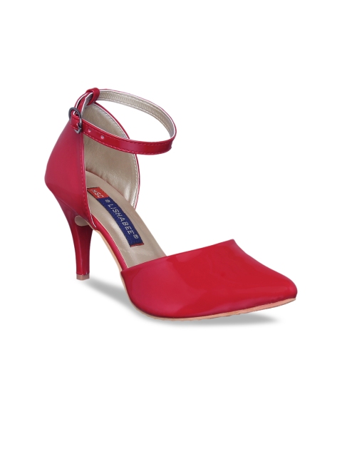 

MSC Women Red Solid Pumps