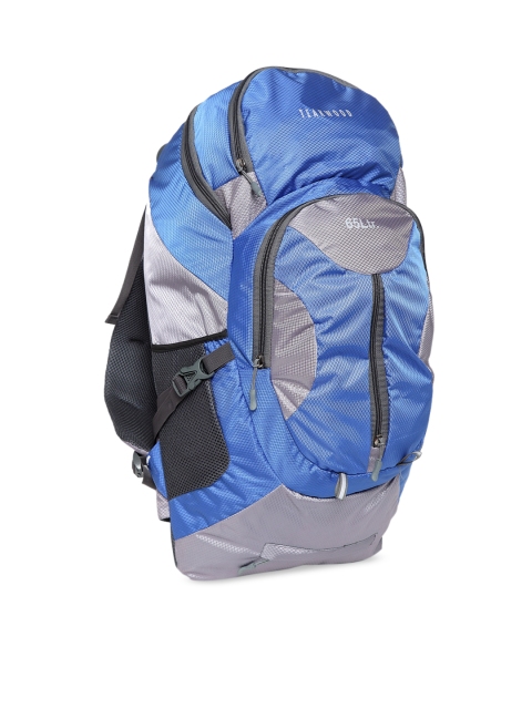 

Teakwood Leathers Unisex Blue & Grey Rucksack