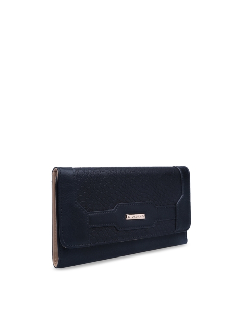 

GIORDANO Women Black Solid Three Fold Wallet