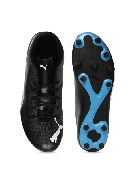 

Puma Men Black Synthetic Mid-Top Rapido FG Football Shoes