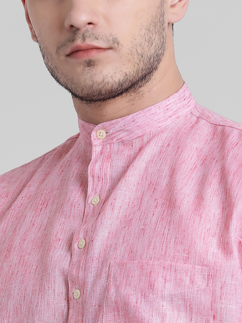 

Being Fab Men Pink Regular Fit Solid Casual Shirt