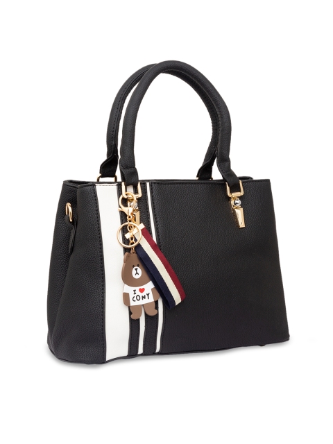 

Satchel Bags Black & White Striped Handheld Bag