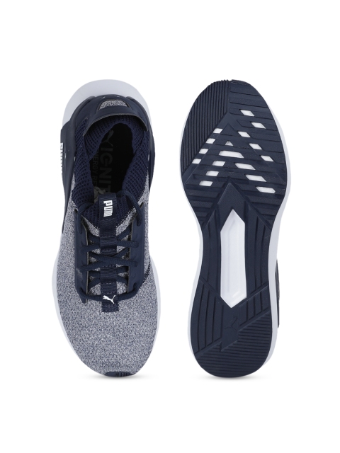 

Puma Men Navy Blue Mesh Rogue Mid-Top Running Shoes