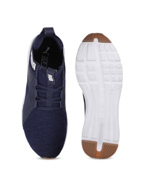 

Puma Men Navy Blue Enzo KNIT NM Mid Top Running Shoes
