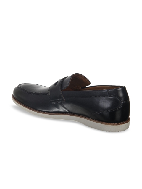 

Clarks Men Navy Blue Leather Penny Loafers