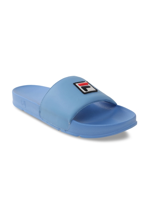

FILA Men Blue Solid Sliders