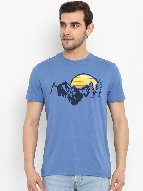 

Red Tape Men Blue Printed Round Neck T-shirt