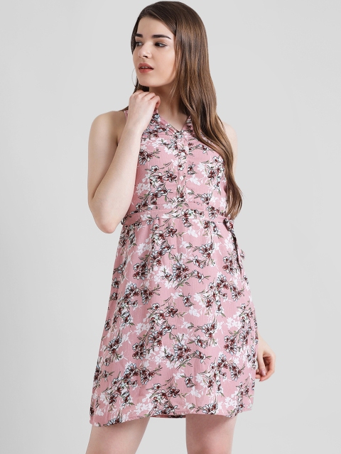 

Zink London Women Mauve Printed Shirt Dress