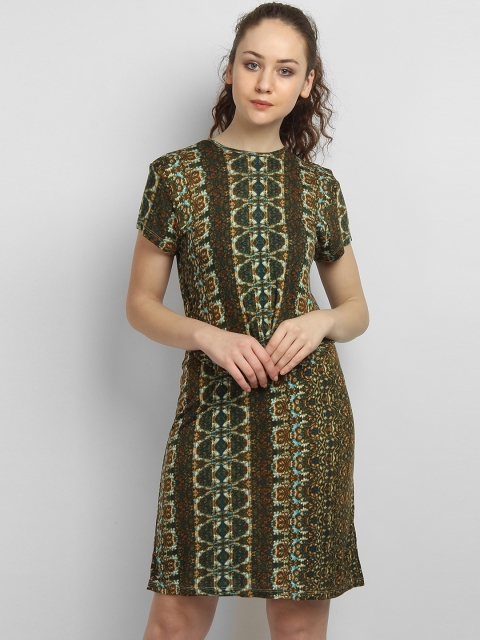 

LA LOFT Women Multicoloured Printed Sheath Dress, Multi
