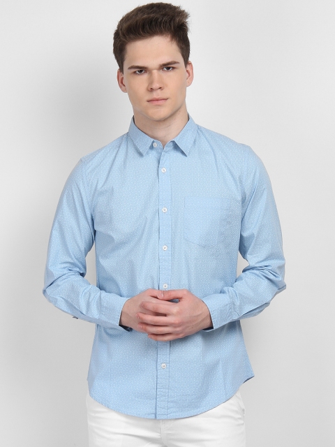 

LA LOFT Men Blue Regular Fit Printed Casual Shirt