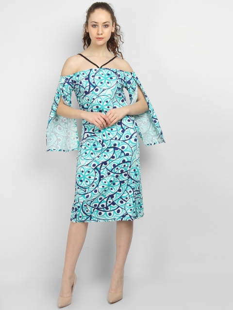 

LA LOFT Women Multicoloured Printed Sheath Dress, Multi