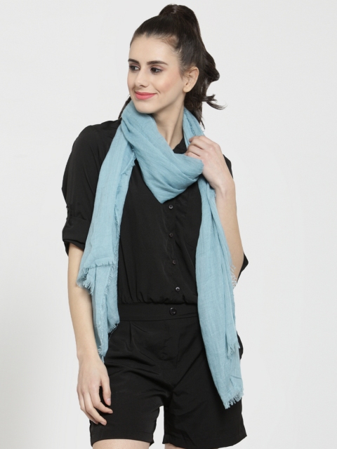 

J Style Women Blue Solid Stole