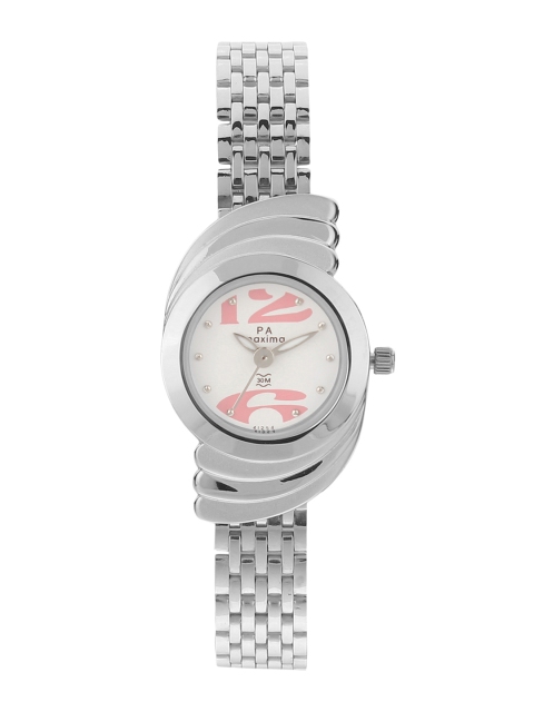 

maxima Women White Analogue Watch