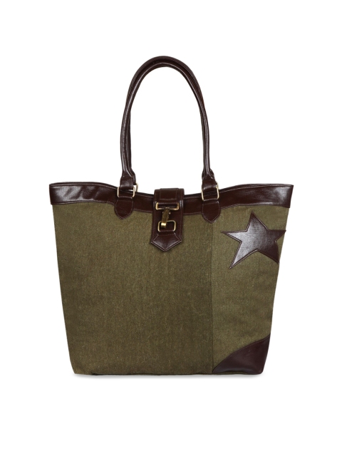 

Pick Pocket Olive Green Solid Shoulder Bag