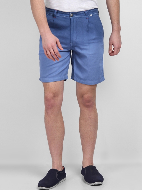 

LA LOFT Men Blue Solid Regular Fit Regular Shorts