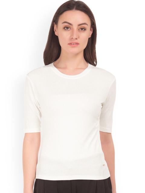 

ELLE Women White Solid Top