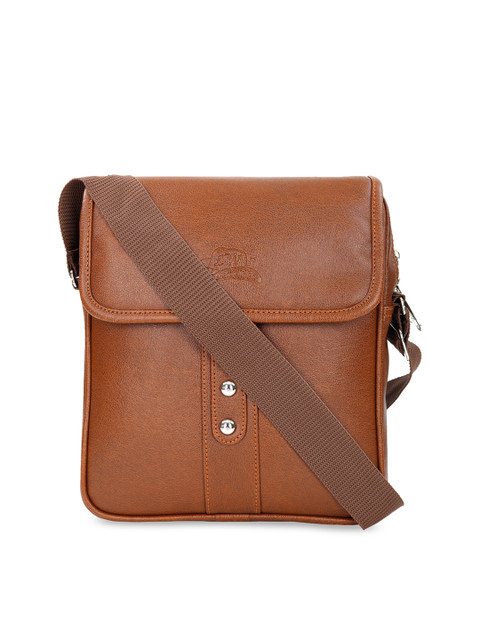 

Leather World Unisex Brown Solid Messenger Bag