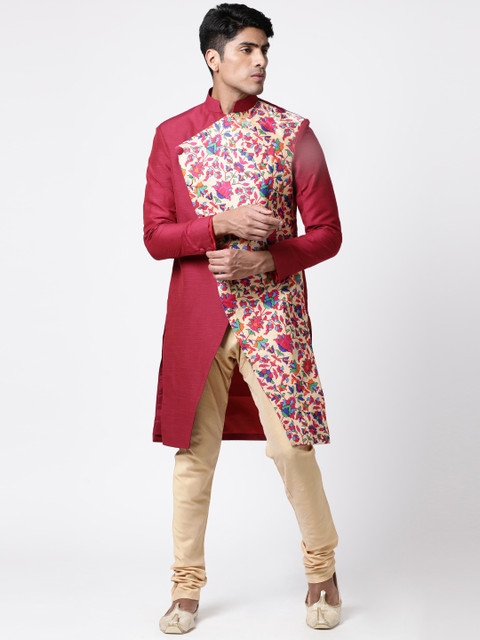 

Svanik Men Multicoloured Printed Sherwani, Multi