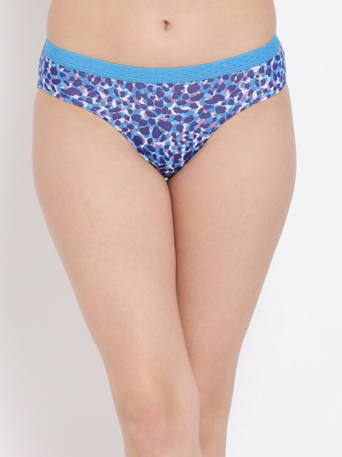 

Clovia Women Blue Printed Bikini Briefs PN3071P08XL