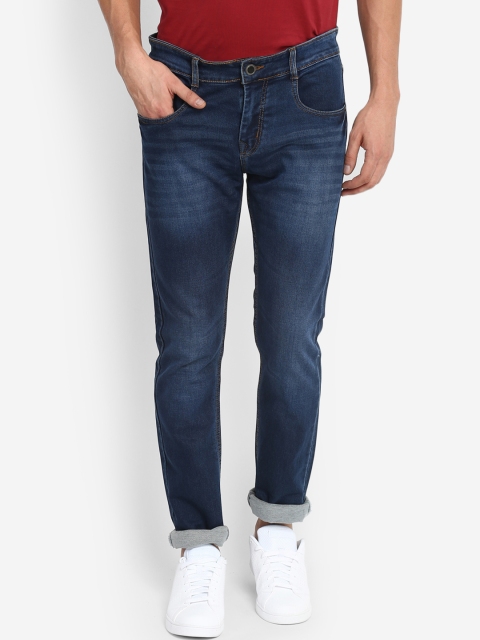 

Routeen Men Blue Slim Fit Mid-Rise Clean Look Stretchable Jeans