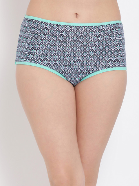 

Clovia Women Blue Printed Hipster Briefs PN3037P08XL