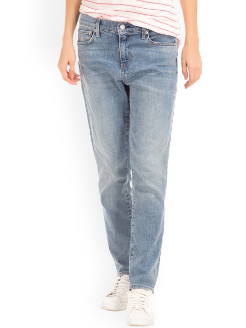 

GAP Women Blue Relaxed Fit Mid-Rise Clean Look Jeans